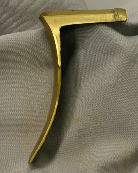 Lancaster/Berks Co. Style Albright-Reedy-Eiester Buttplate Side Profile