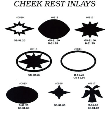 Cheek Rest Inlays Cheek Rest Inlays